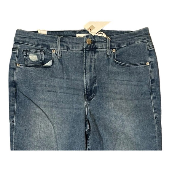 Good American NEW Good Legs Jeans High Rise Medium Wash Size 14 / 32 - Picture 5 of 11